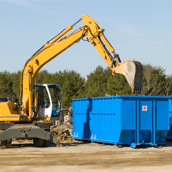 what size residential dumpster rentals are available in San Mateo